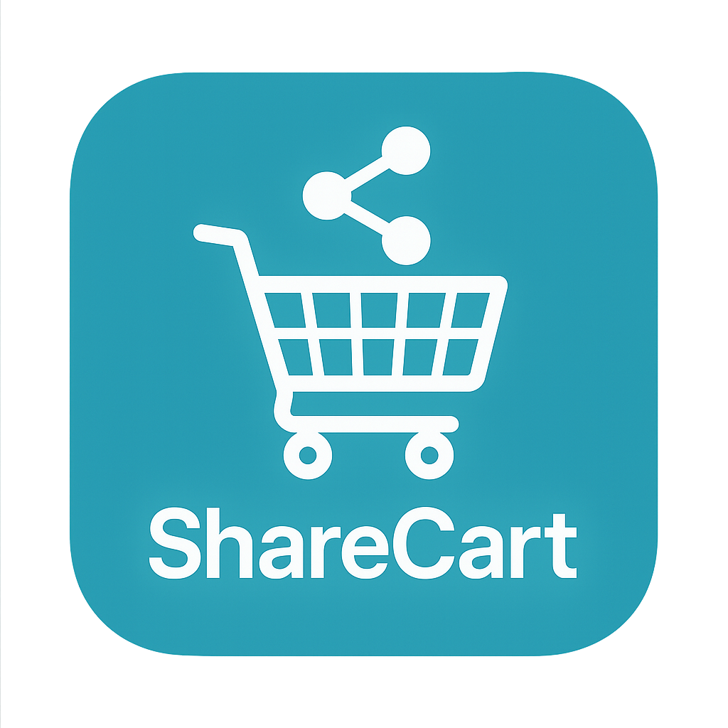 App Icon of a Cart and a share symbol